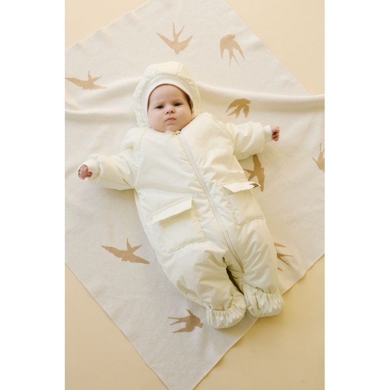 Комбинезон демисезонный Bloom 68-74 см цвет: экрю 165-02