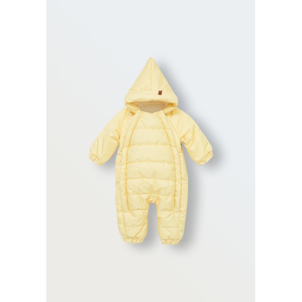 Комбинезон демисезонный DEW с капюшоном 68-80 см цвет: сливочное масло 160-320