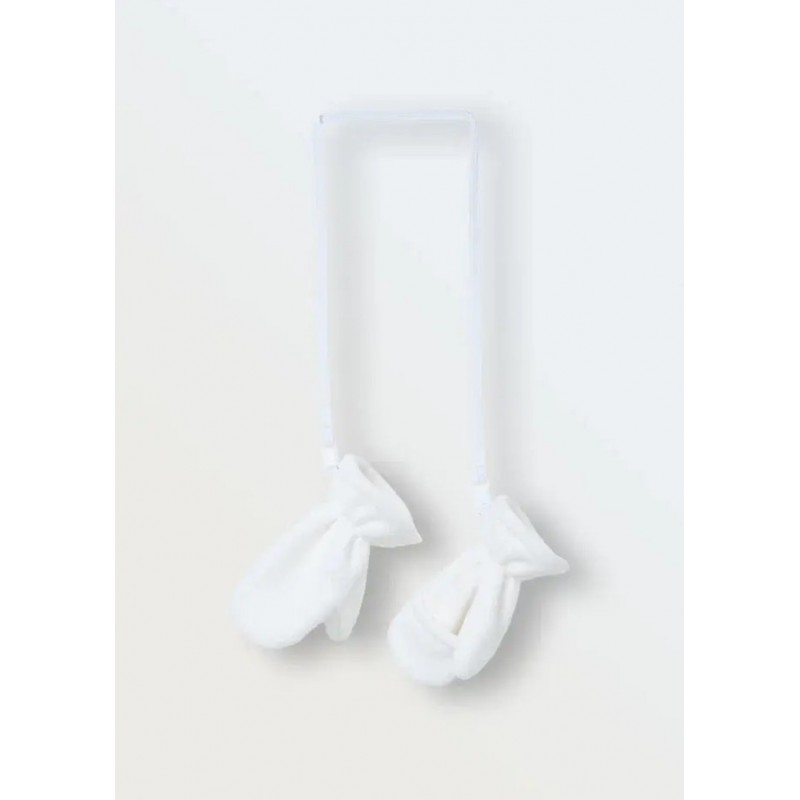 Рукавички 1-2 года на резинке из флиса Cute цвет: экрю 2202-02