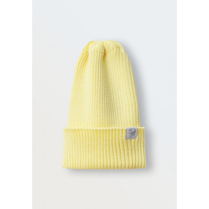 Вязаная шапочка-колпачок Simple 46-50 см цвет: светло-желтый 6000-80