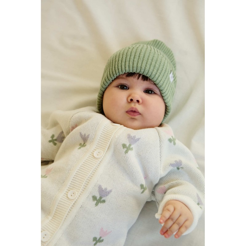 Вязаная шапочка-колпачок Simple 42-46 см цвет: оливка 6000-95