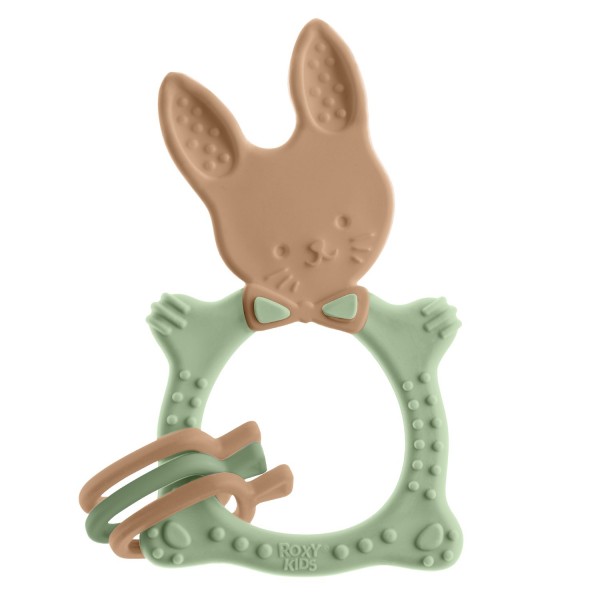 Универсальный прорезыватель BUNNY TEETHER цвет: оливковый Универсальный прорезыватель BUNNY TEETHER цвет: оливковый