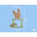 Универсальный прорезыватель BUNNY TEETHER цвет: оливковый Универсальный прорезыватель BUNNY TEETHER цвет: оливковый