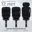 Автокресло детское 0-36 кг Sweet Baby Voyager P12 Pro цвет: Black
