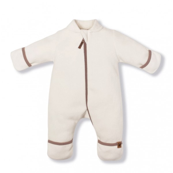Флисовый комбинезон-поддева Cute 62-68 см цвет: экрю 1645-02 Флисовый комбинезон-поддева Cute 62-68 см цвет: экрю 1645-02