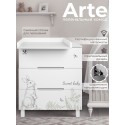 Комод пеленальный Sweet Baby Arte 3 ящика цвет: белый/заяц Комод пеленальный Sweet Baby Arte 3 ящика цвет: белый/заяц