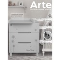 Комод пеленальный Sweet Baby Arte 3 ящика цвет: серый/одуванчик Комод пеленальный Sweet Baby Arte 3 ящика цвет: серый/одуванчик