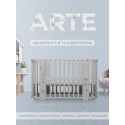 Кровать-трансформер детская 5 в1 Sweet Baby Arte цвет: Серая/одуванчик Кровать-трансформер детская 5 в1 Sweet Baby Arte цвет: Серая/одуванчик