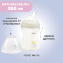 Бутылочка для кормления 250 мл 2м+ с соской Chicco Natural Feeling цвет: UNI