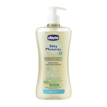 Нежная пена для тела и волос Chicco Baby Moments 500 мл