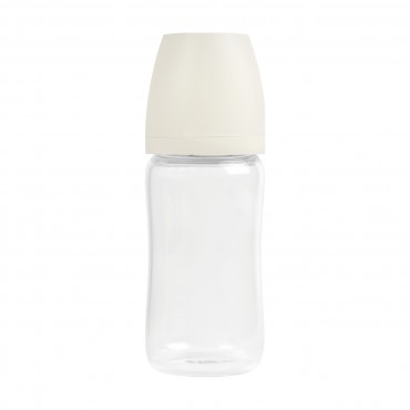 Стеклянная бутылочка Paomma 240 мл цвет: buttercream GB212
