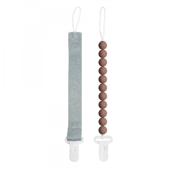 Набор держателей для пустышки 2 шт Paomma цвет: Sage / Taupe PCL10704