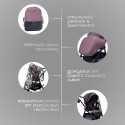 Коляска детская 3 в 1 Bubago Niveta цвет: Лиловый BG 192-4 Коляска детская 3 в 1 Bubago Niveta цвет: Лиловый BG 192-4