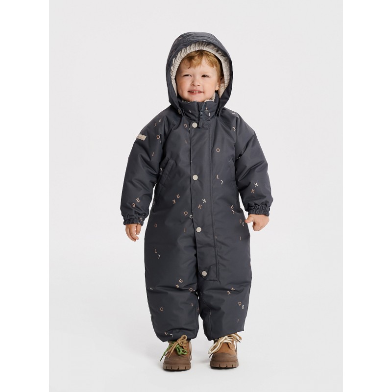 Зимний комбинезон Leokid Hero 2025 92-98 см цвет: say my name dark gray