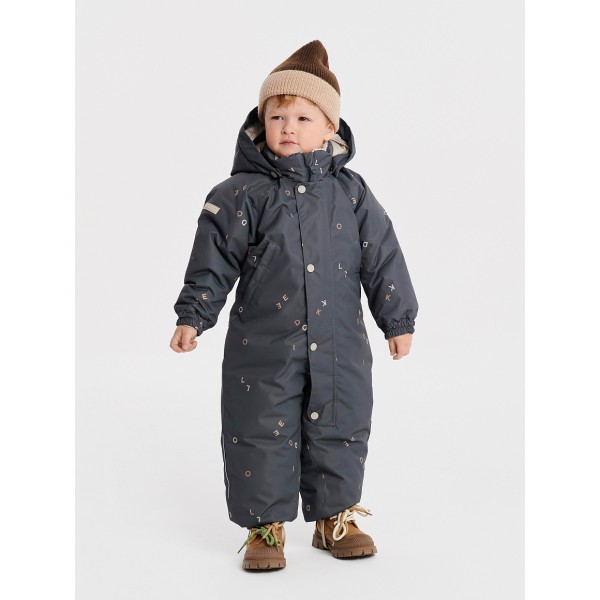 Зимний комбинезон Leokid Hero 2025 86-92 см цвет: say my name dark gray