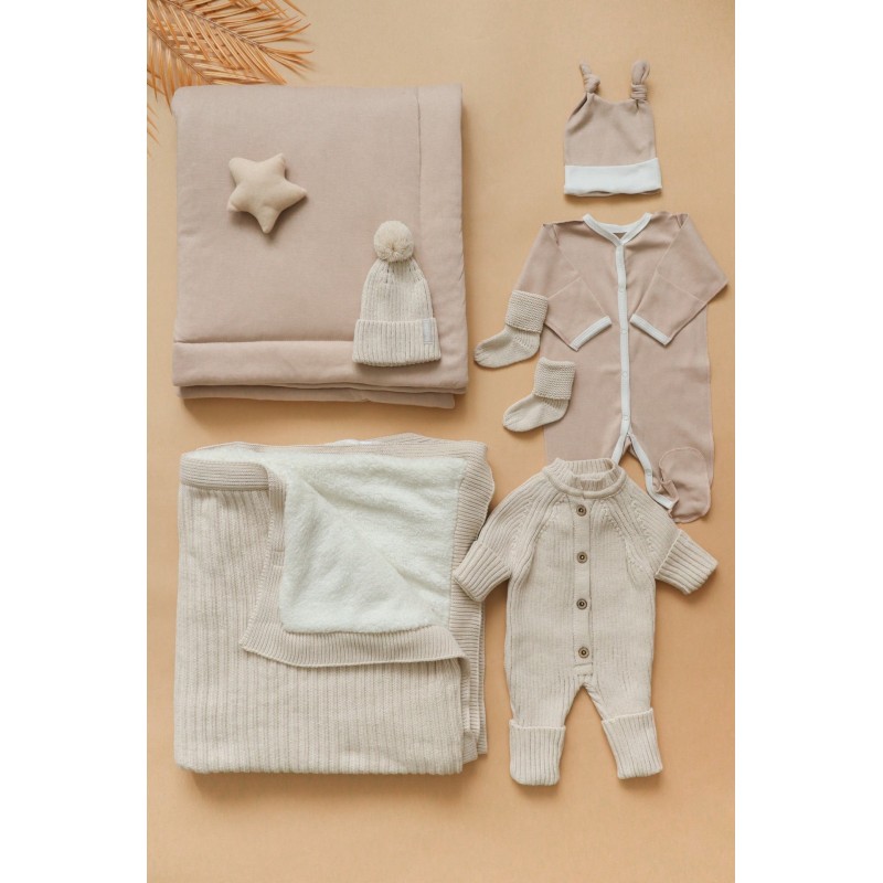 Комплект на выписку и прогулки " Comfi" 8 предметов цвет: капучино 0399/8