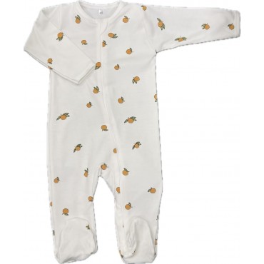 Слип нательный на молнии 74-80 см принт: апельсинки Т-125