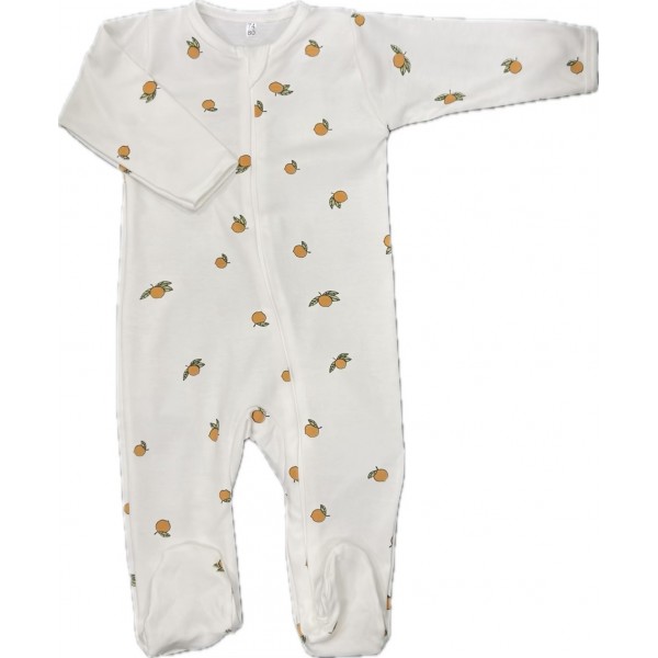 Слип нательный на молнии 74-80 см принт: апельсинки Т-125