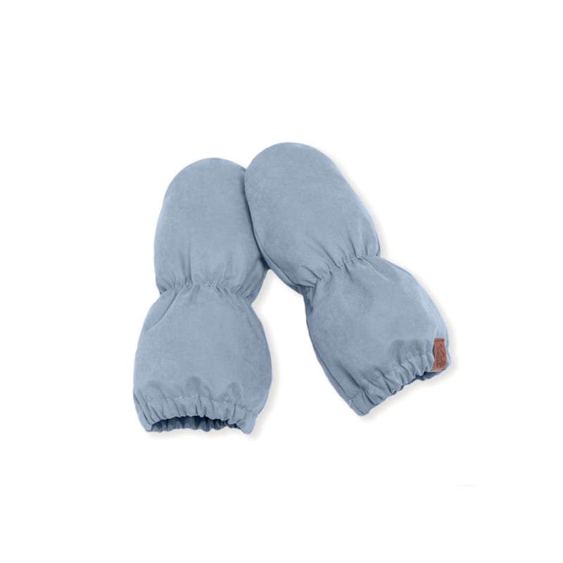 Теплые рукавички-варежки Snowball  0-12 месяцев цвет: серо-голубой 129-133