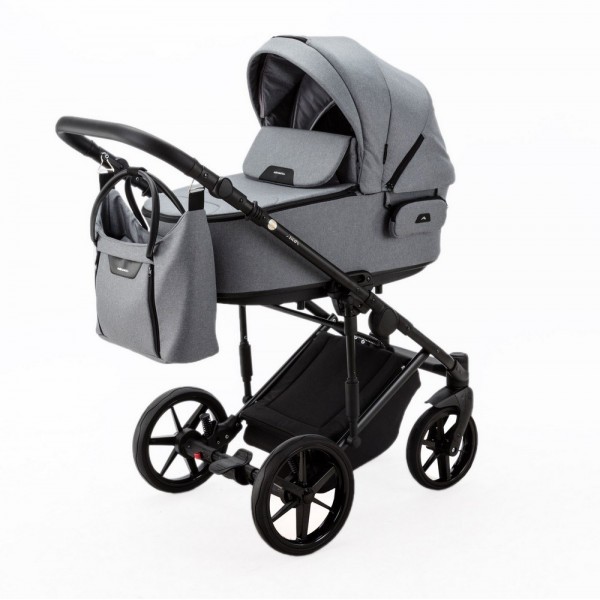 Коляска детская 2 в 1 Adamex Zico Tip цвет: серый TK-60 Коляска детская 2 в 1 Adamex Zico Tip цвет: серый TK-60