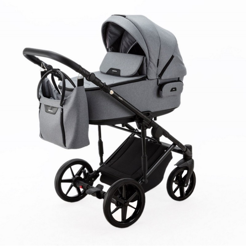 Коляска детская 2 в 1 Adamex Zico Tip цвет: серый TK-60 Коляска детская 2 в 1 Adamex Zico Tip цвет: серый TK-60