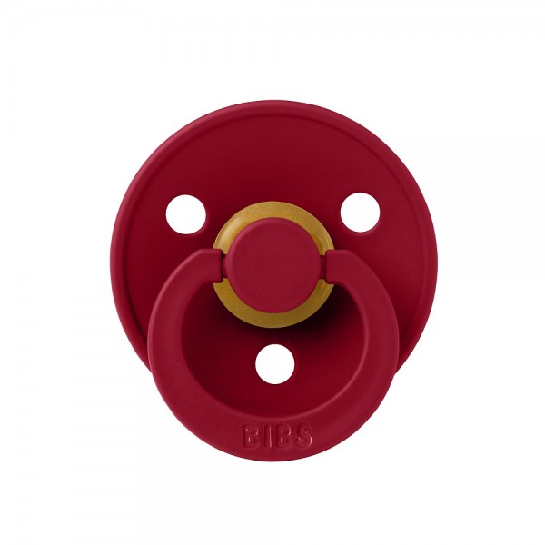 Cоска-пустышка BIBS Colour Latex 0-6 месяцев цвет: ruby