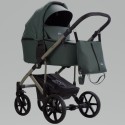 Коляска детская 2 в 1 Bjoy Mia LT кожа цвет: зеленая на серо-бежевой раме 06 Коляска детская 2 в 1 Bjoy Mia LT кожа цвет: зеленая на серо-бежевой раме 06