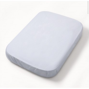 Простыня на резинке детская 100*70 см цвет: голубой ПР-С.100.70.10