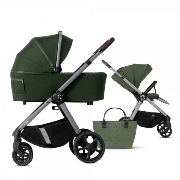 Коляска детская 2 в 1 Dada Prams Flux цвет: botanical green Коляска детская 2 в 1 Dada Prams Flux цвет: botanical green