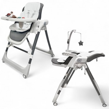 Стульчик для кормления + электрокачель 5 в 1 Bubago Frida цвет: серый BG 174-1