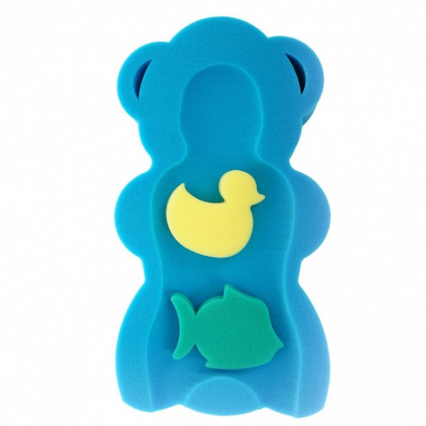 Губка для купания MAXI 55*30*7 см + 2 губки цвет: синий 4838