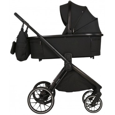 Коляска детская 2 в 1 Adamex Spark Velvet цвет: carbon / черная