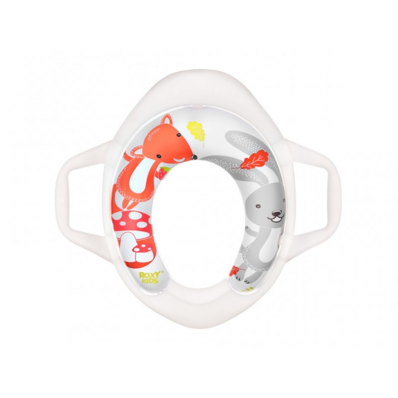 Накладка на унитаз детская универсальная с ручками Лесная сказка RTS-622-1R