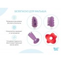 Набор: зубные щетки-массажеры для десен малышей Flower Цвет: фиолетовый RTB-004