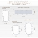 Защита для детской кроватки /стеганый бортик Slim цвет: голубой СБ.120-SM.10