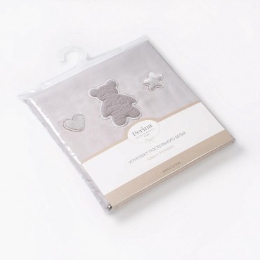 Комплект постельного белья 2 предмета Teddy Sateen Collection цвет: серый ТДСК2-01.6/40