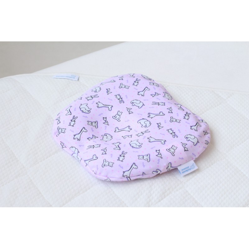 Детская анатомическая подушка до 1 года со съемным чехлом " Бабочка " Фабрика Облаков цвет: розовый KMZ-0010 Детская анатомическая подушка до 1 года со съемным чехлом " Бабочка " Фабрика Облаков цвет: розовый KMZ-0010