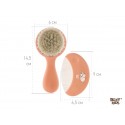 Мягкая расческа-щетка и гребешок цвет: персиковый RBH-003-О Мягкая расческа-щетка и гребешок цвет: персиковый RBH-003-О