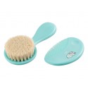 Мягкая расческа-щетка и гребешок цвет: голубой RBH-003