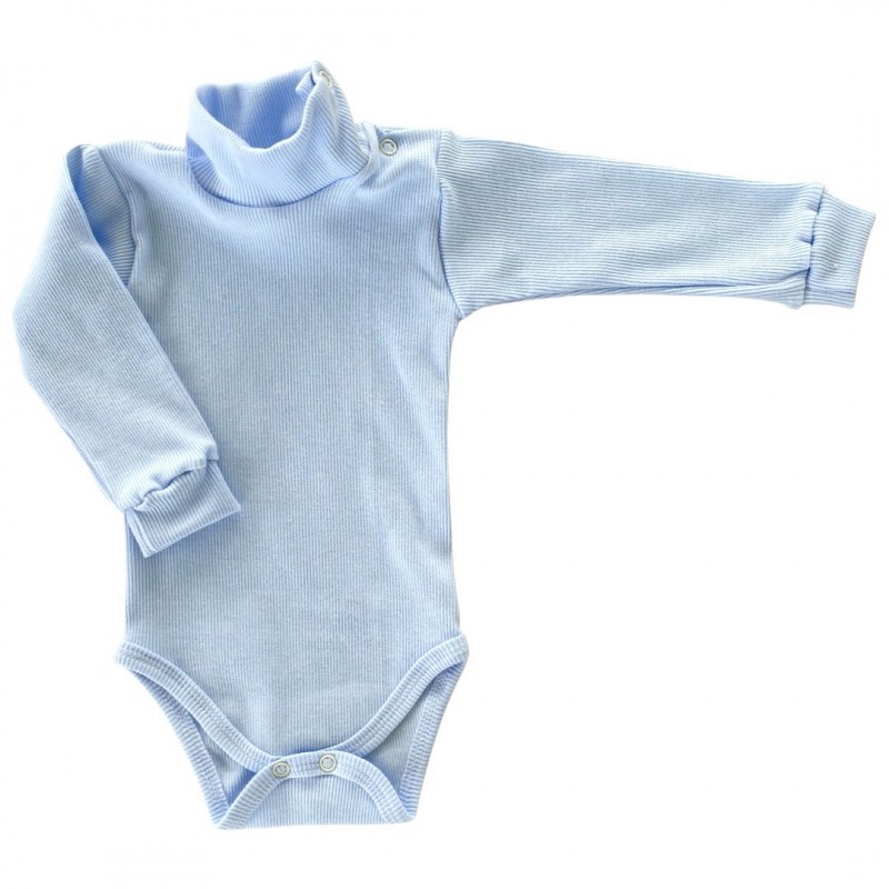 Боди-водолазка "Кашкорсе" 74-80 см цвет: голубой Т-185